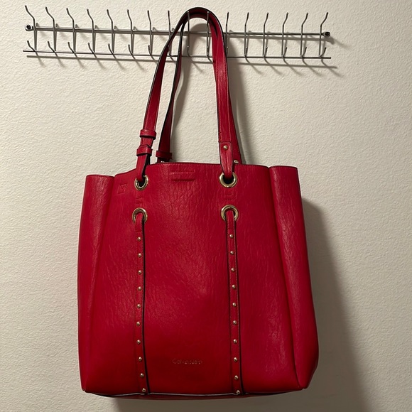 Calvin Klein Handbags - Like New Lovely Red Calvin Klein Purse!